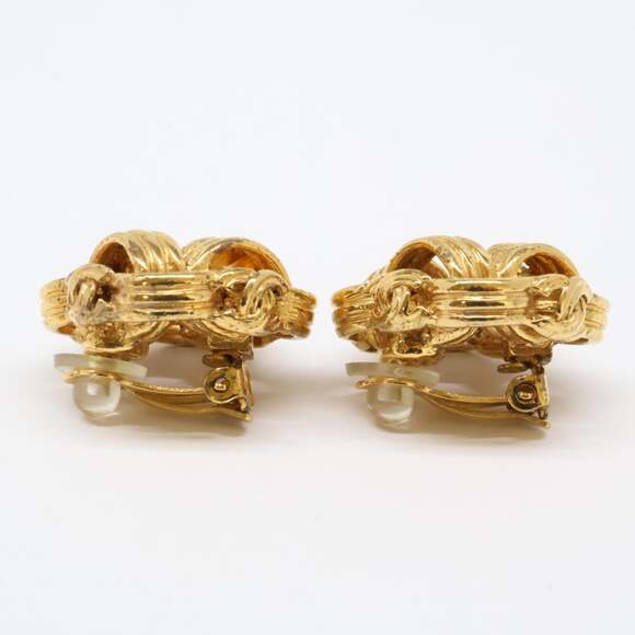 Chanel Cc Logo Clip-On Earrings Gold- #243961C56B - Picture 6 of 8